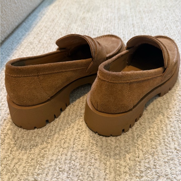 Steve Madden Suede Platform Loafers - Picture 3 of 4
